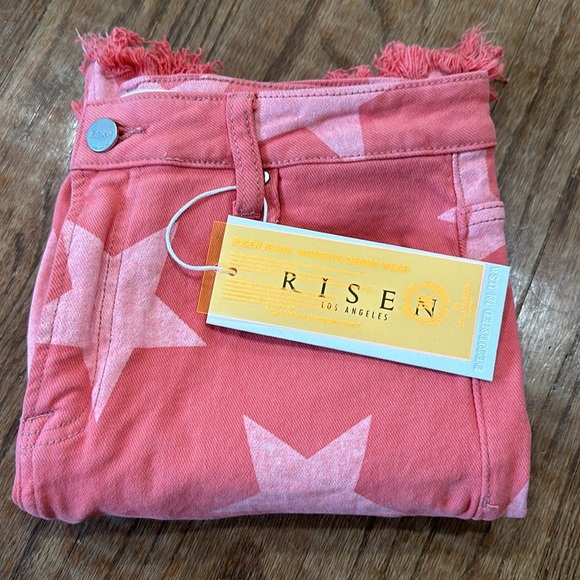 Risen: Starstruck High Rise Distressed Cropped Flare Jeans - Picture 10 of 10